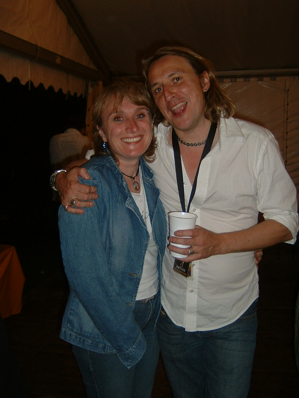 ...with Thomas backstage, August, 23rd 2005, Konstanz, Bodenseestadion