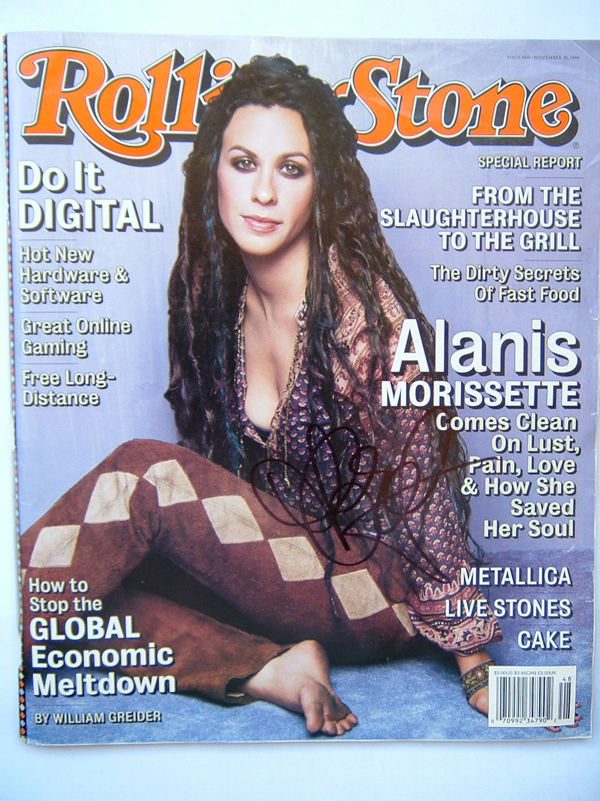 signed Rolling Stone magazine, got the autograph after the gig in Stuttgart, July, 10th 2003