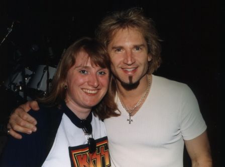 ...with Eric Singer (dr), May, 21st 1998, KISS Expo, Hanau