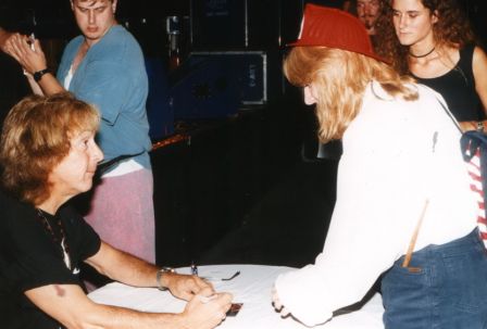 ...with Peter Criss (dr), August, 21st 1994, KISS Convention, Augsburg