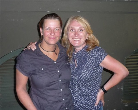 ...with Berit after the amazing Heather Nova gig in Darmstadt, Centralstation 08/19/2009. We talked and laughed a lot - she has got a great sense of humor;-)